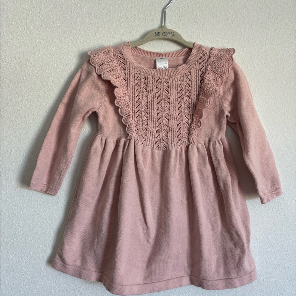 Carter’s Toddler Knit Dress with Lace Detail
